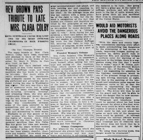 Clipping from The Journal Times